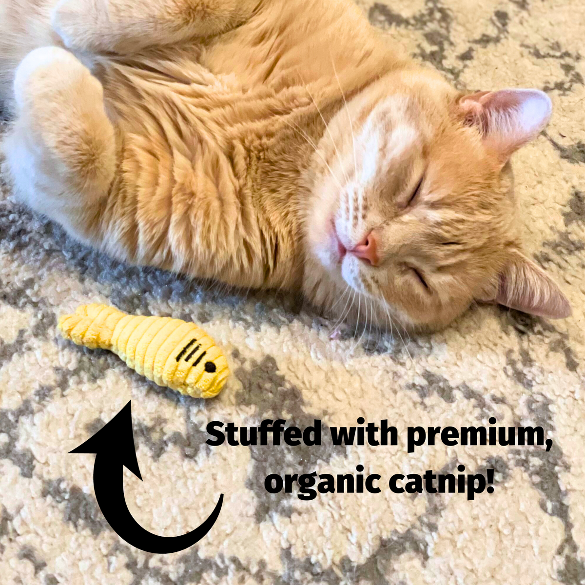 HuggleKats Jellie Fish catnip cat toys, 3 pack