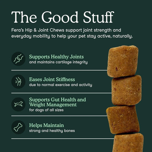 Fera Pets Hip & Joint Soft Chews for Dogs — Glucosamine & MSM