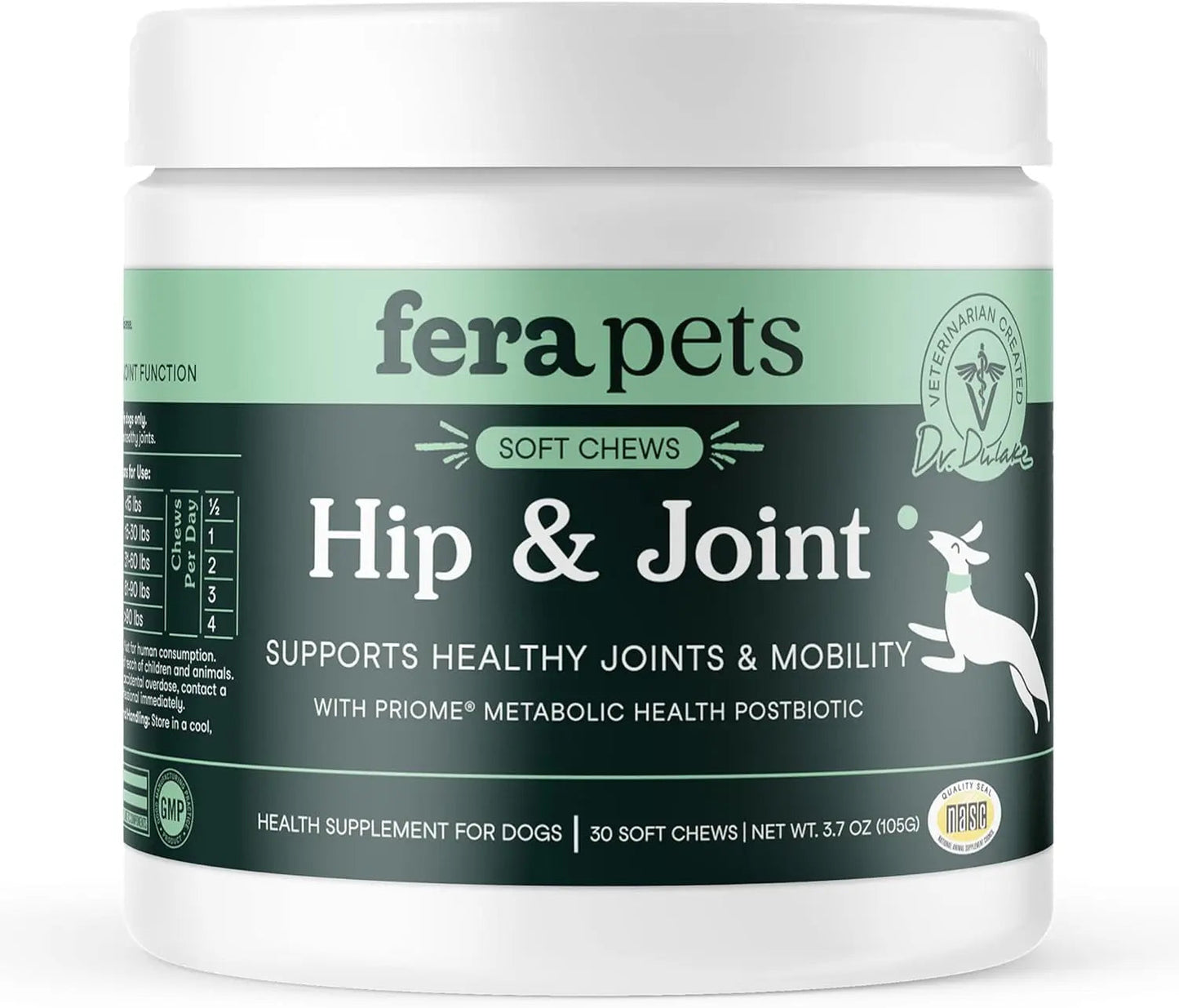 Fera Pets Hip & Joint Soft Chews for Dogs — Glucosamine & MSM