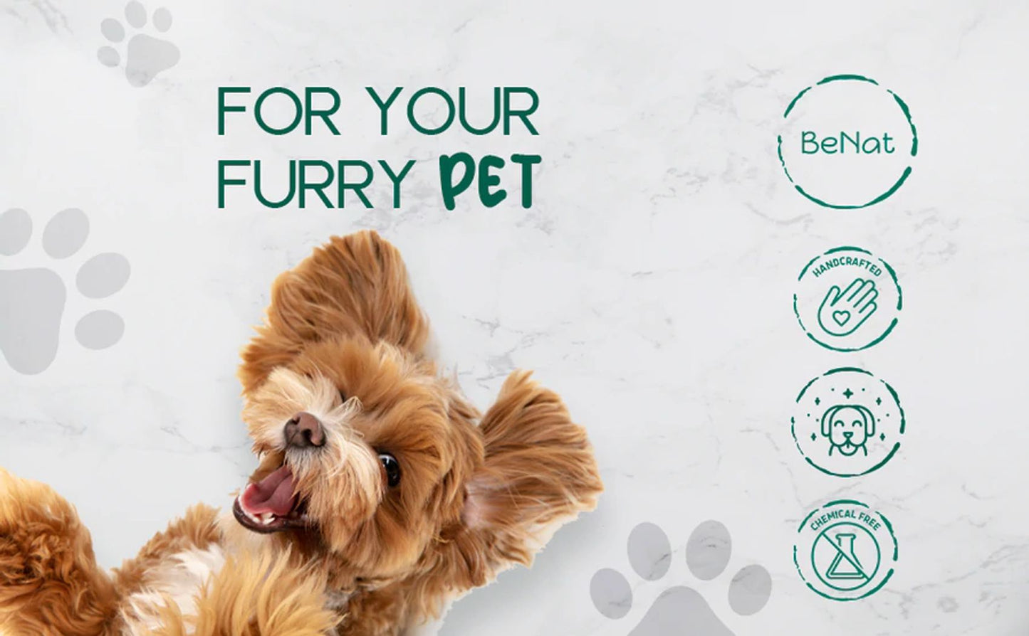 BeNat Pets. 3 - Pack Pet Grooming Bundle. Pet Soap Bar + Pet Balm + Bath Towel - Apollo's Corner
