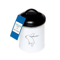 Country Living Set of 3 Pet Treat Storage Canisters – Black & White - Apollo's Corner