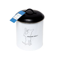 Country Living Set of 3 Pet Treat Storage Canisters – Black & White - Apollo's Corner