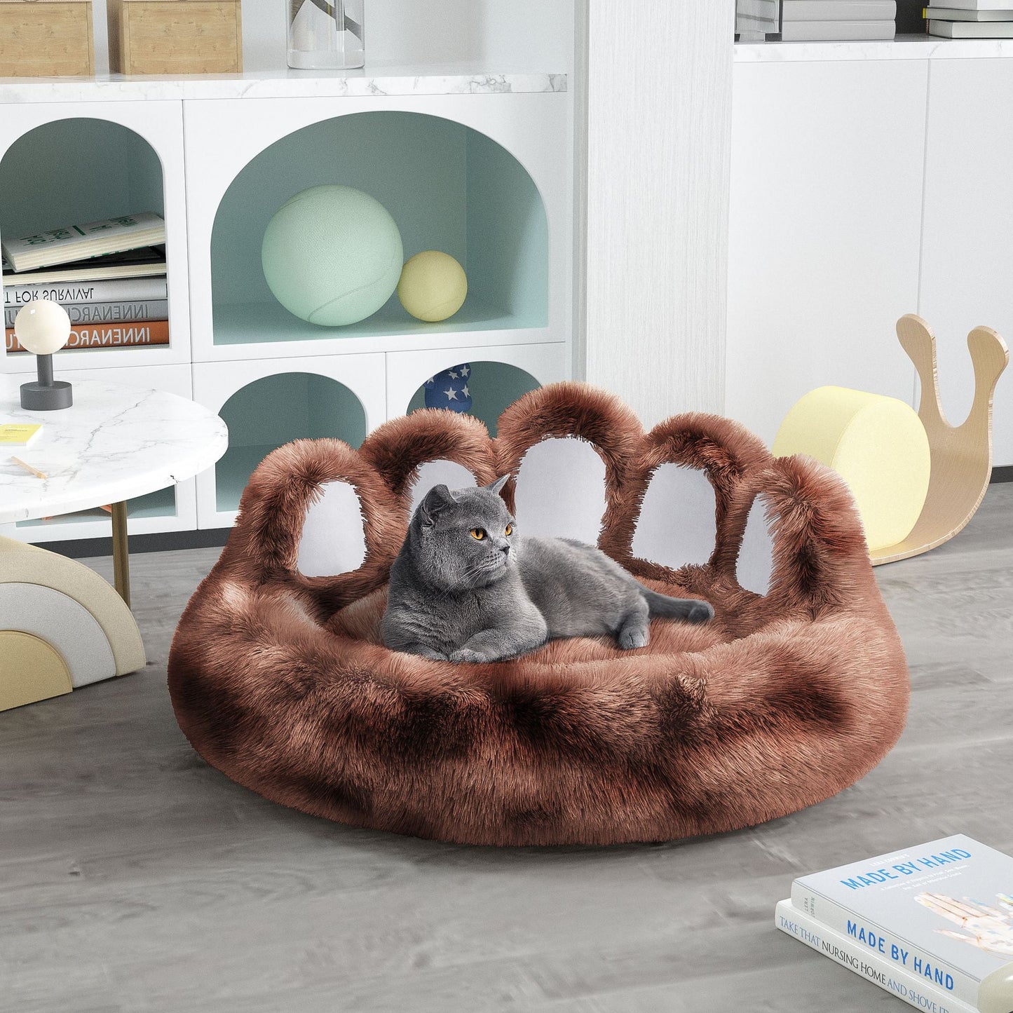 Cute Dog Bed Bear Paw Shape Pet Bed - Dog Beds & Furniture for Small and Medium Dogs, Cat Beds for Indoor Cats - Apollo's Corner