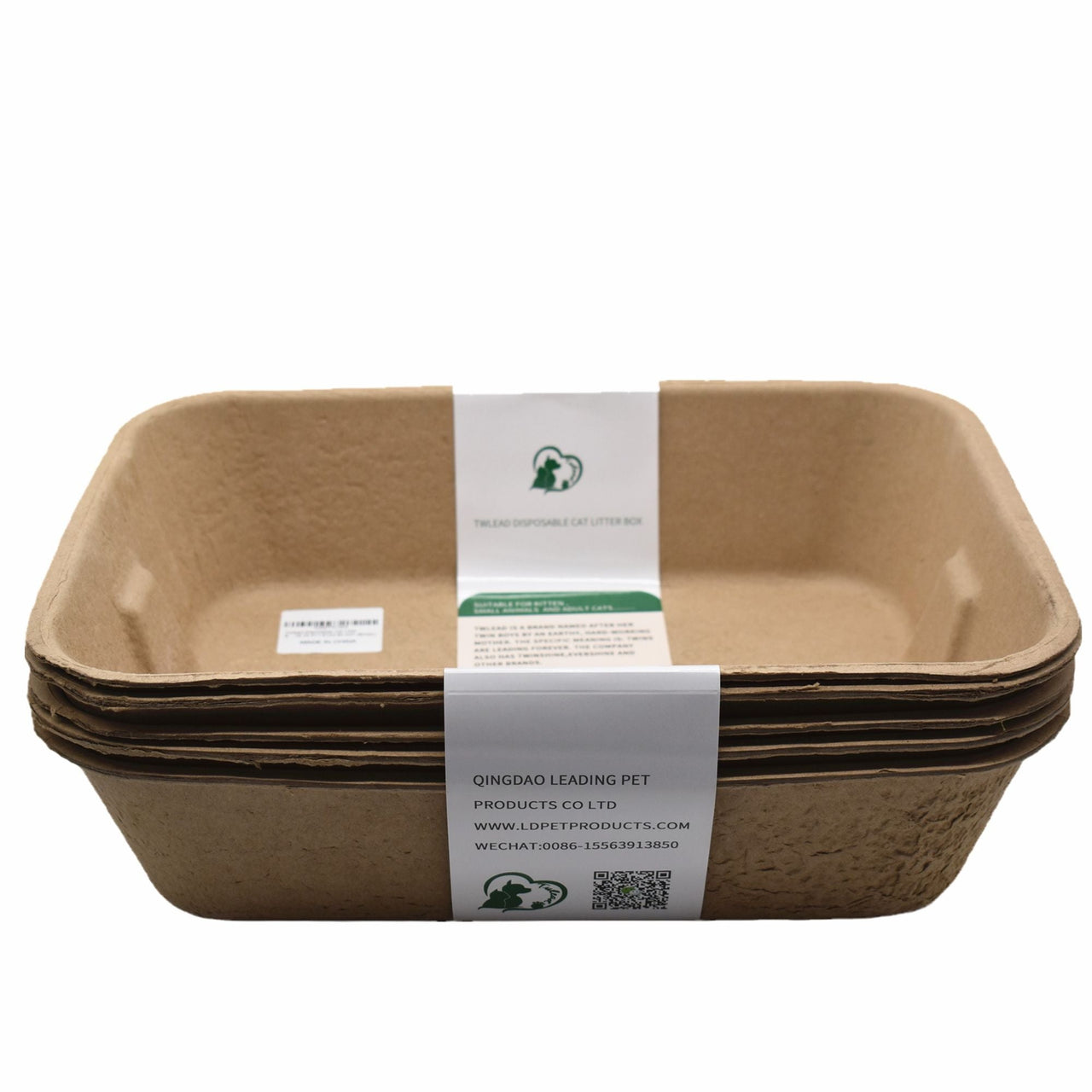 Disposable Cat Litter Box (5 Pack of Trays) Eco Friendly 100% Recycled Paper Cat Tray (Shipment From FBA) - Apollo's Corner