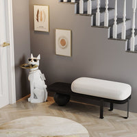 Dog Sculpture Resin Side Table with Tray Top & Tissue Box - Apollo's Corner