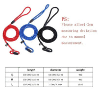 Durable Dog Slip Rope Leash With Strong Slip Lead; Adjustable Pet Slipknot Nylon Leash For Dogs - Apollo's Corner