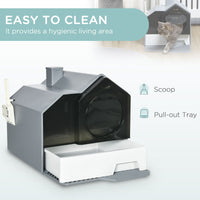 Gray Sanctuary Hooded Litter Pan - Apollo's Corner