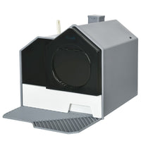 Gray Sanctuary Hooded Litter Pan - Apollo's Corner