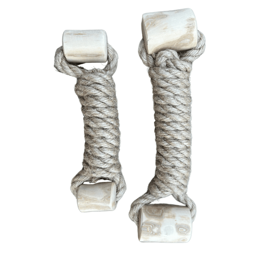 hemp rope + coffee wood toy - Apollo's Corner