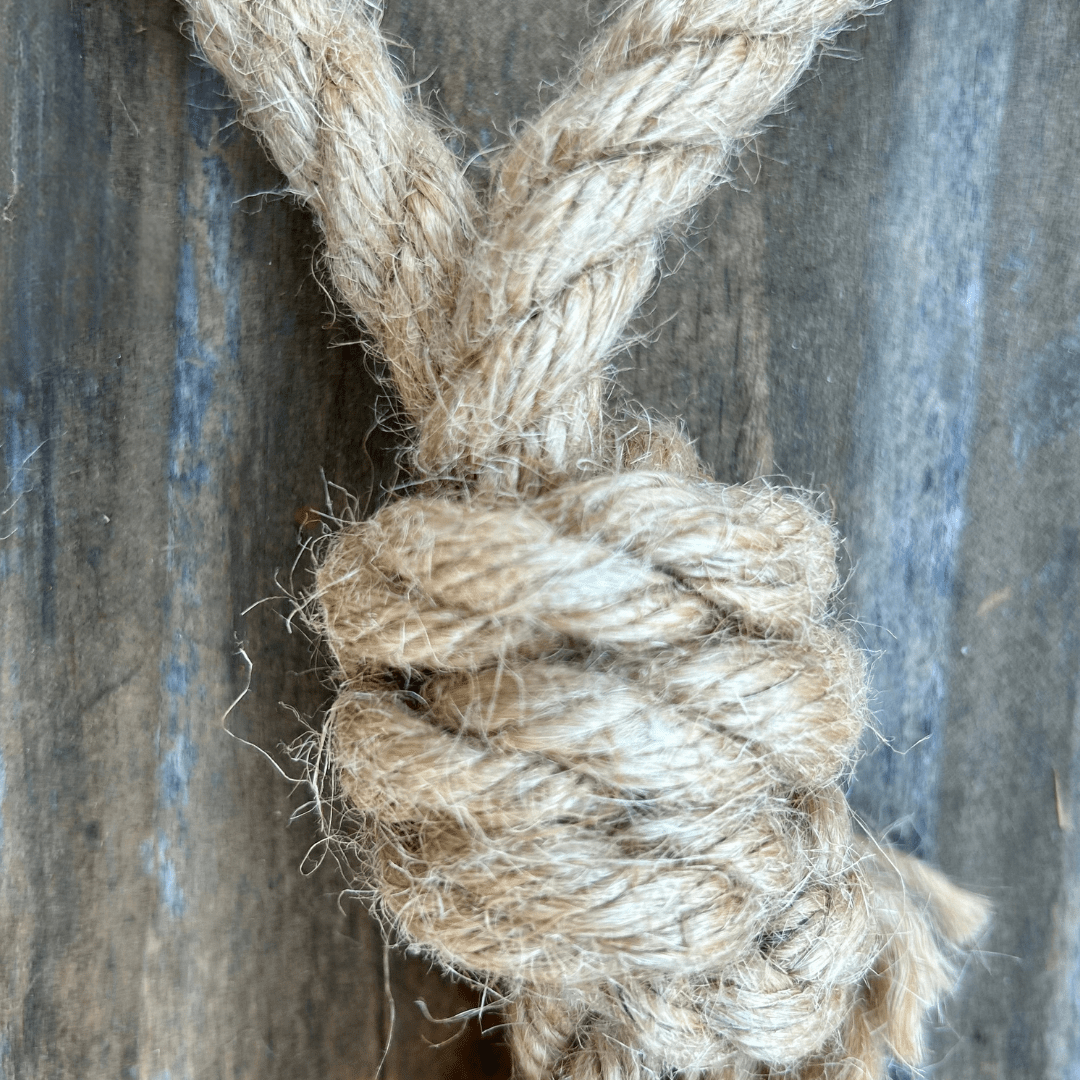 hemp rope dog tug toy - Apollo's Corner