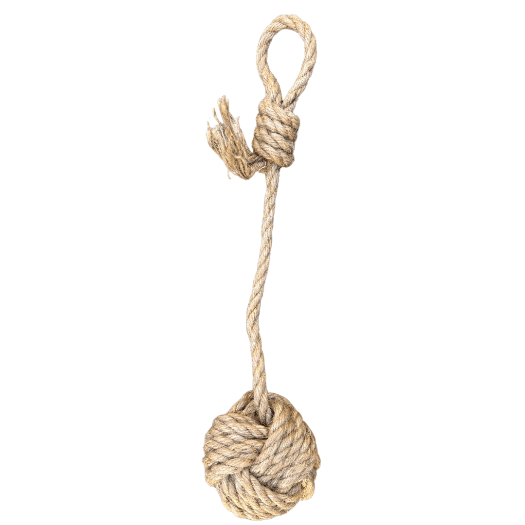 hemp rope dog tug toy - Apollo's Corner