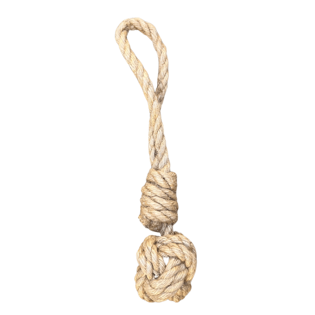 hemp rope dog tug toy - Apollo's Corner