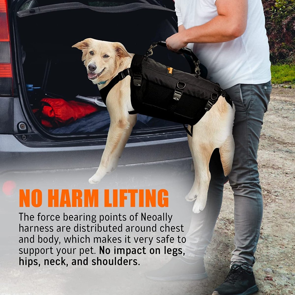 NeoAlly 5-in-1 Full-Body Dog Lift Harness — Mobility Support