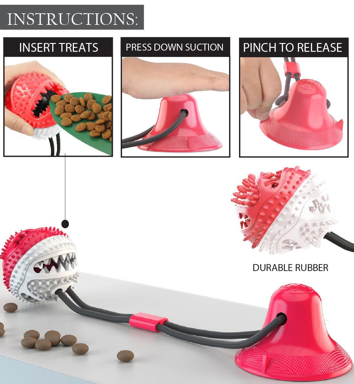 PawGrip Suction Treat Ball - Apollo's Corner