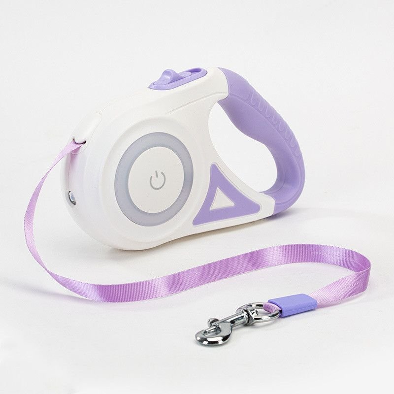 Streamer Led Lights Dog Leash Automatic Extending Nylon Leash Leads Premium Durable Pet Walking Leads Traction Rope Pet Products - Apollo's Corner