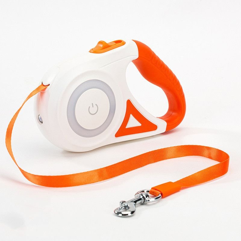 Streamer Led Lights Dog Leash Automatic Extending Nylon Leash Leads Premium Durable Pet Walking Leads Traction Rope Pet Products - Apollo's Corner