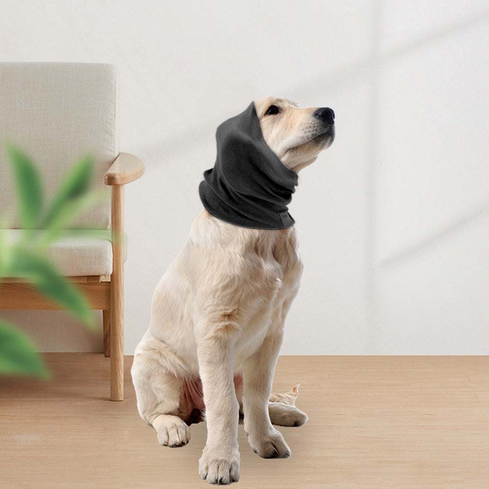 QuietEars Noise-Reducing Dog Hood — Calming Earmuffs for Storms & Fireworks
