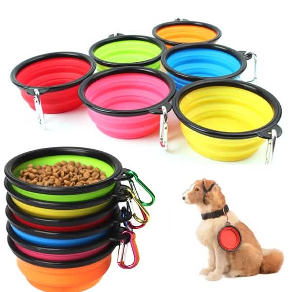 TrailBowl Collapsible Travel Bowls (2-Pack) — Food & Water for Walks & Road Trips