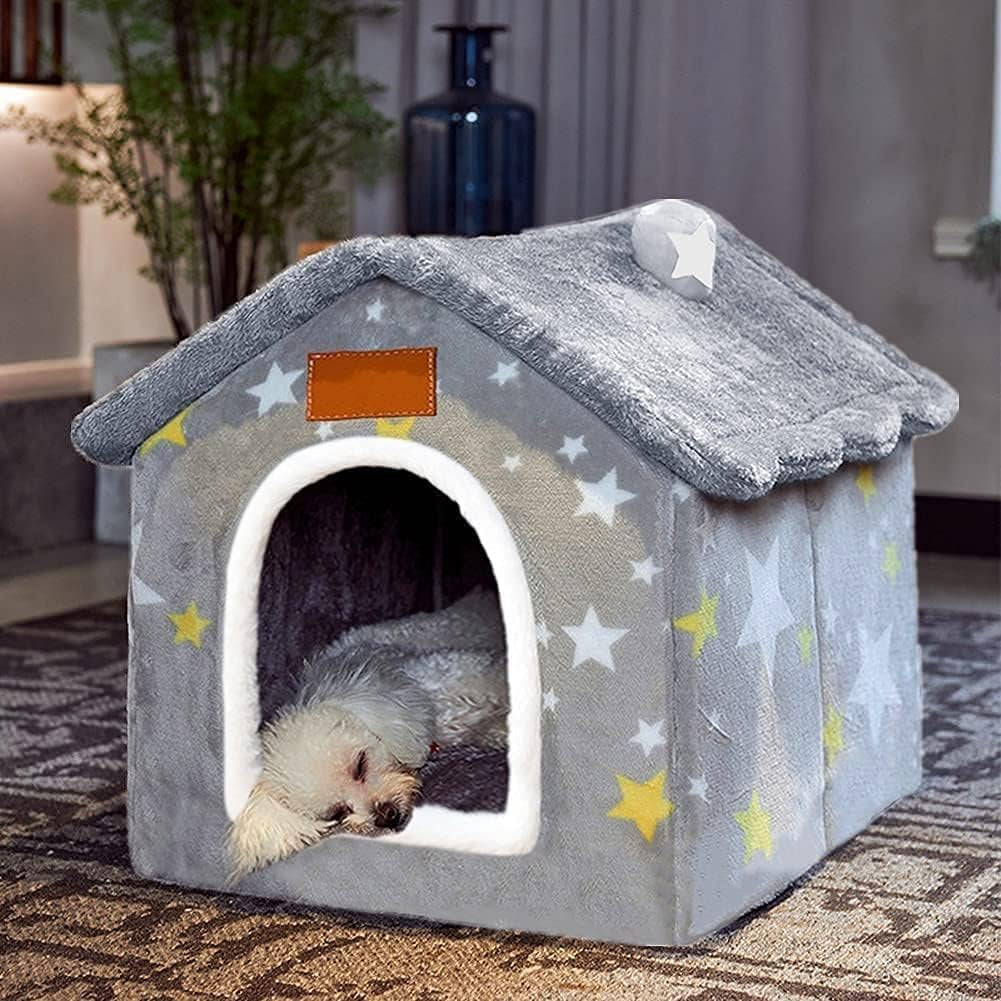 CalmDen Memory Foam Dog Cave Bed — Enclosed Comfort for Anxious & Senior Dogs