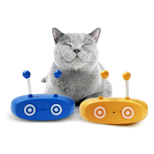 Pet Zen Automatic Robot Laser & Feather Cat Toy (USB Rechargeable)