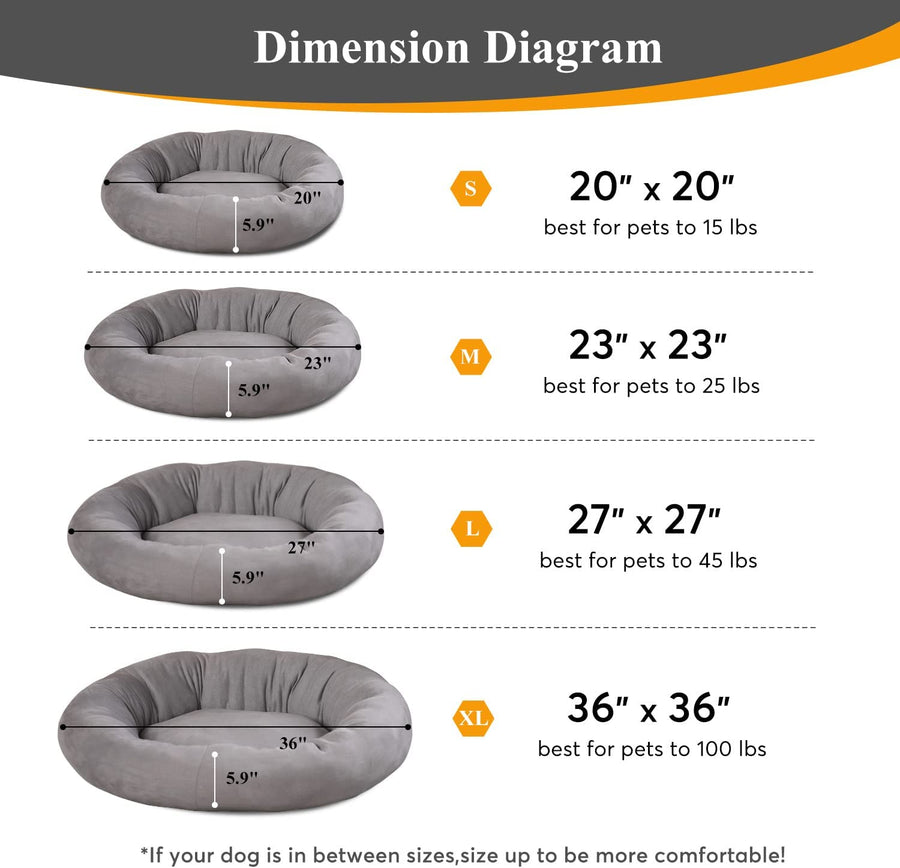 CalmRest Donut Dog Bed by Kasentex