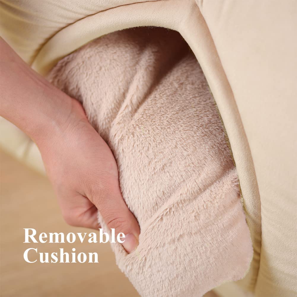 CalmCave Hooded Cat Bed — Cozy Anxiety Den for Cats & Small Dogs