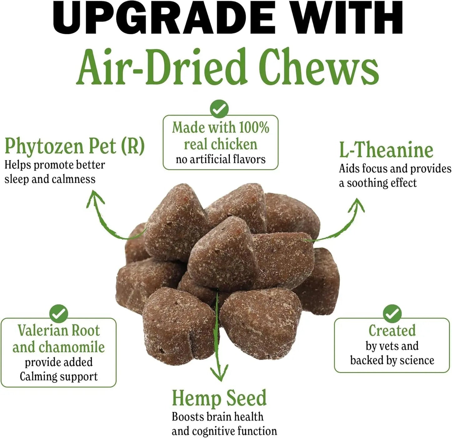 Deley Naturals Calming Chews for Dogs — 60 Soft Chews