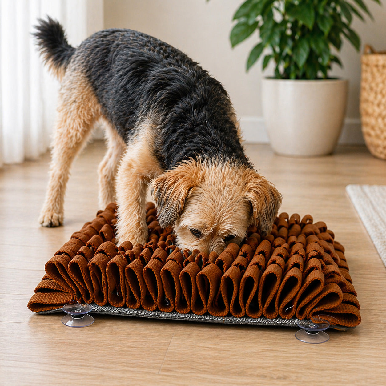 Pet Life Sniffer Grip Snuffle Mat — Anti-Skid Suction Foraging Mat