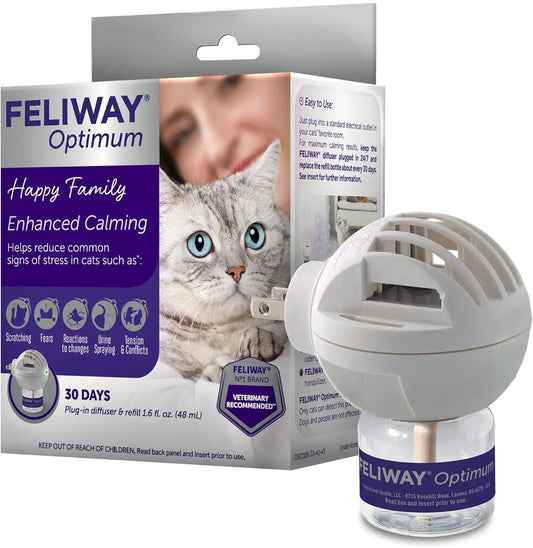 Feliway Optimum Cat Calming Diffuser Starter Kit