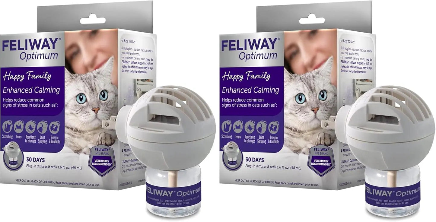 Feliway Optimum Cat Calming Diffuser Starter Kit