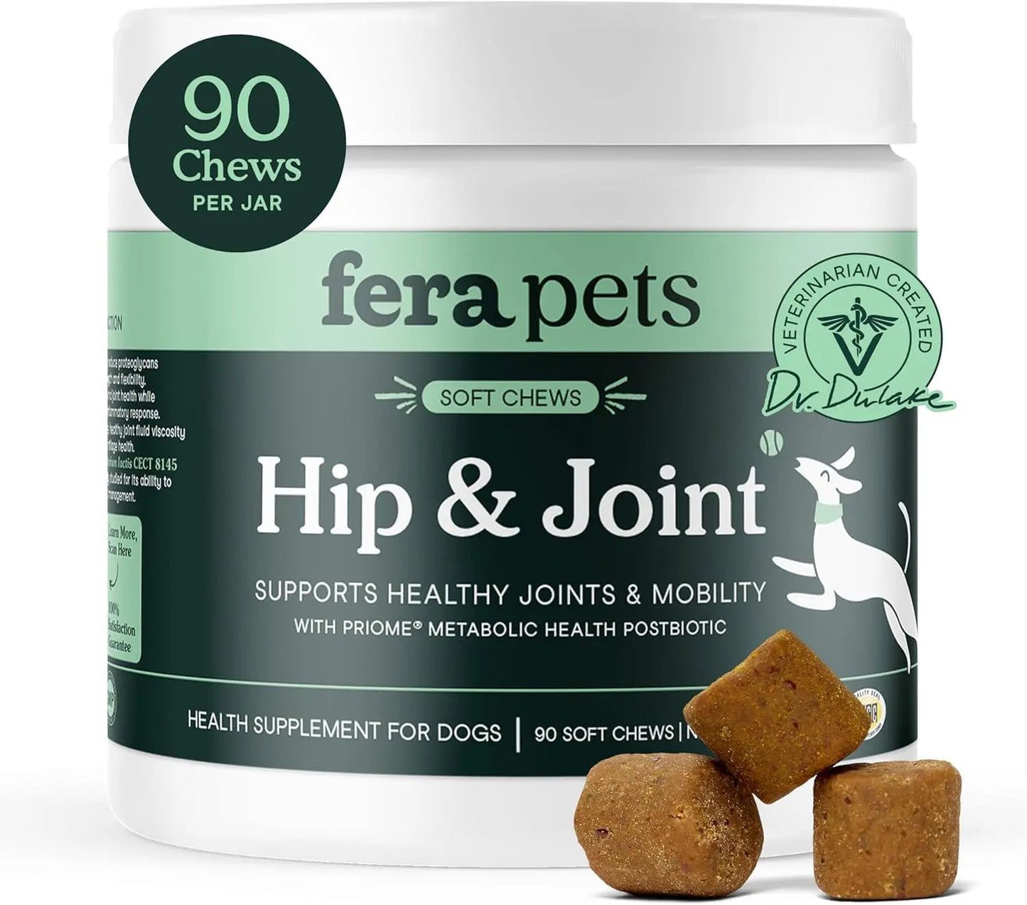 Fera Pets Hip & Joint Soft Chews for Dogs — Glucosamine & MSM