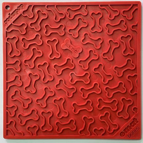 SodaPup Bones eMat Enrichment Lick Mat — for Dogs & Cats