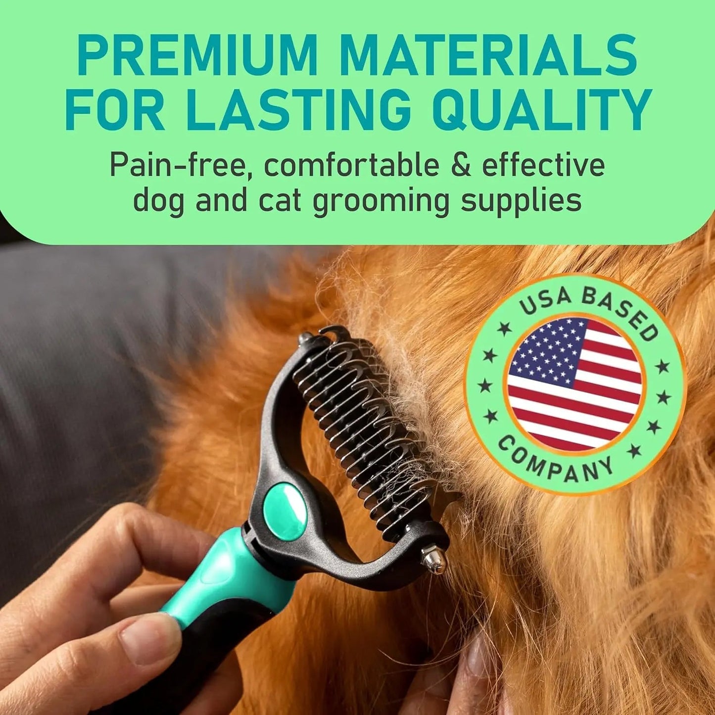 Maxpower Dual-Sided Deshedding Rake — Dematting Tool for Dogs & Cats