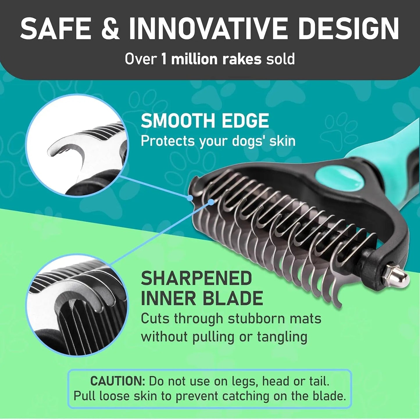Maxpower Dual-Sided Deshedding Rake — Dematting Tool for Dogs & Cats