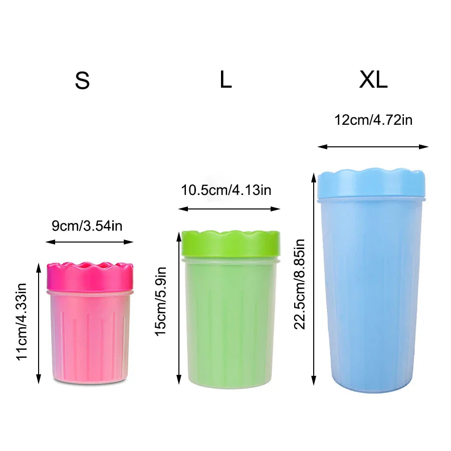 PawRinse Portable Paw Washer — Silicone Cleaning Cup for Muddy Walks