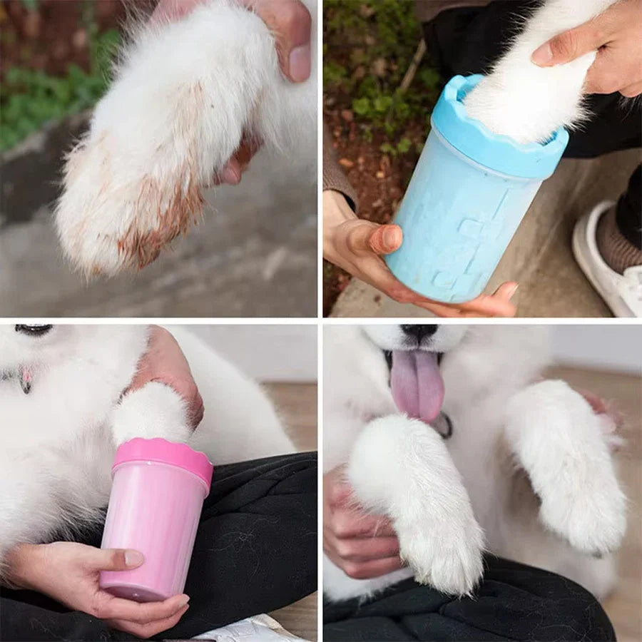 PawRinse Portable Paw Washer — Silicone Cleaning Cup for Muddy Walks