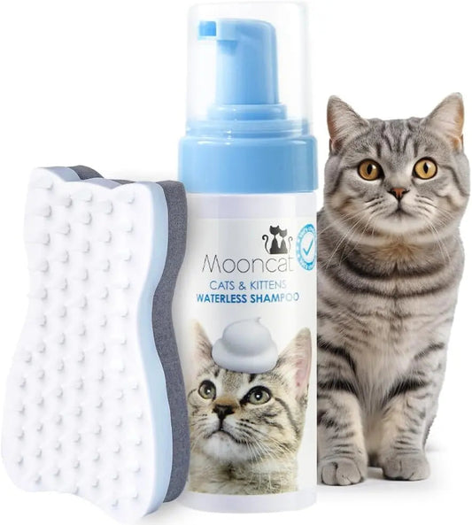 Waterless Cat Shampoo & Brush Kit