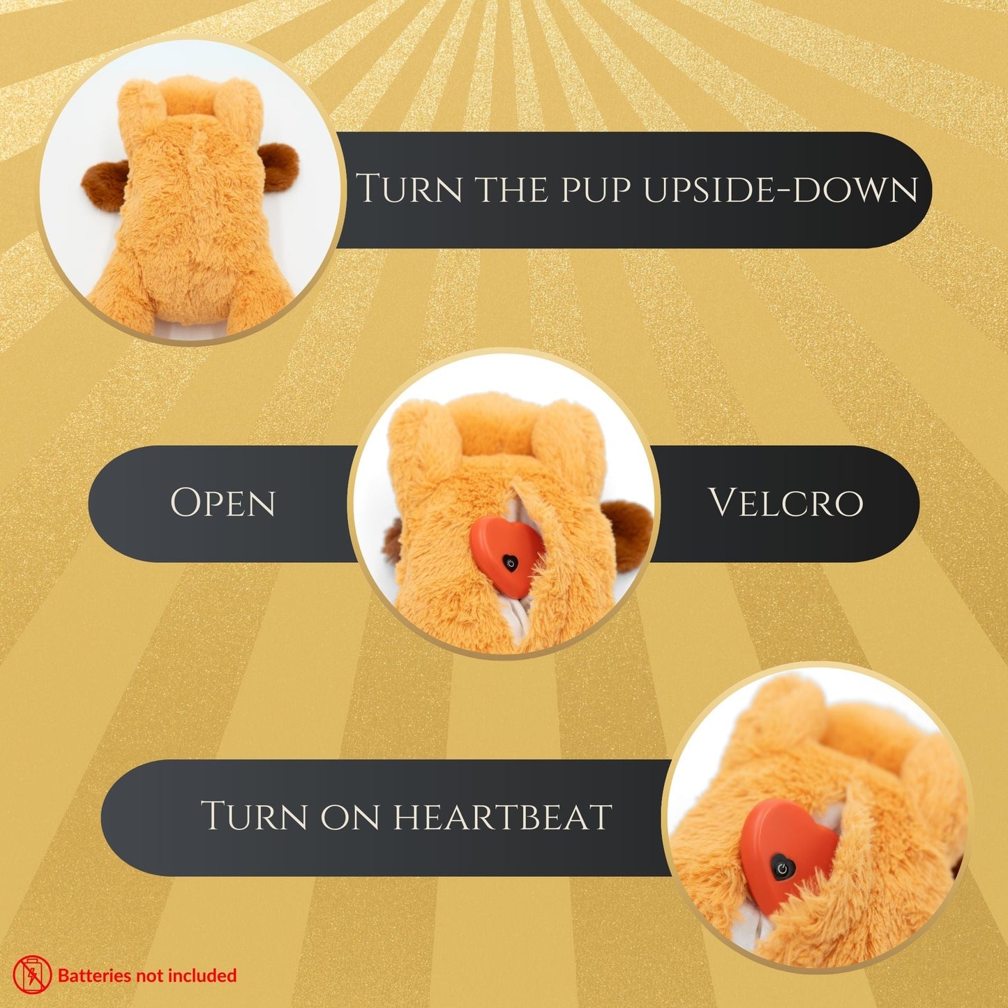 Zen Pup Heartbeat Calming Toy — Puppy Anxiety Relief for Crates, Storms & Sleep