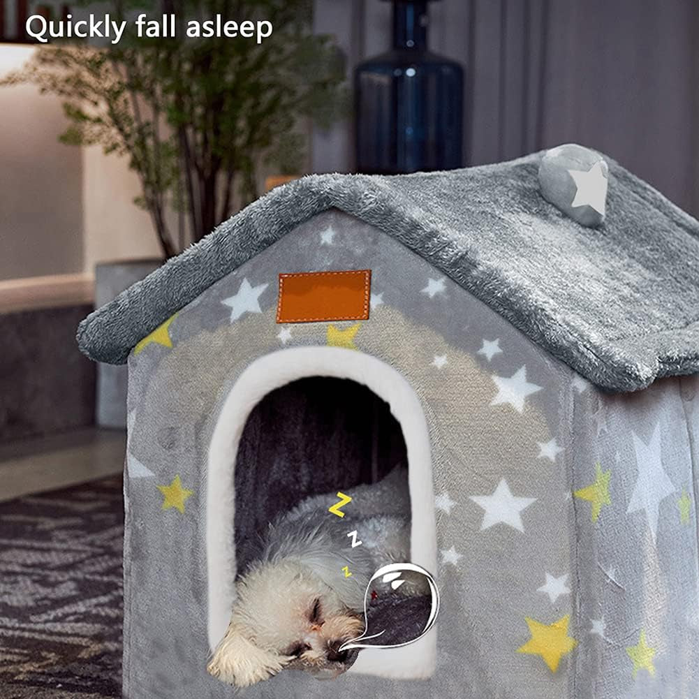 CalmDen Memory Foam Dog Cave Bed — Enclosed Comfort for Anxious & Senior Dogs