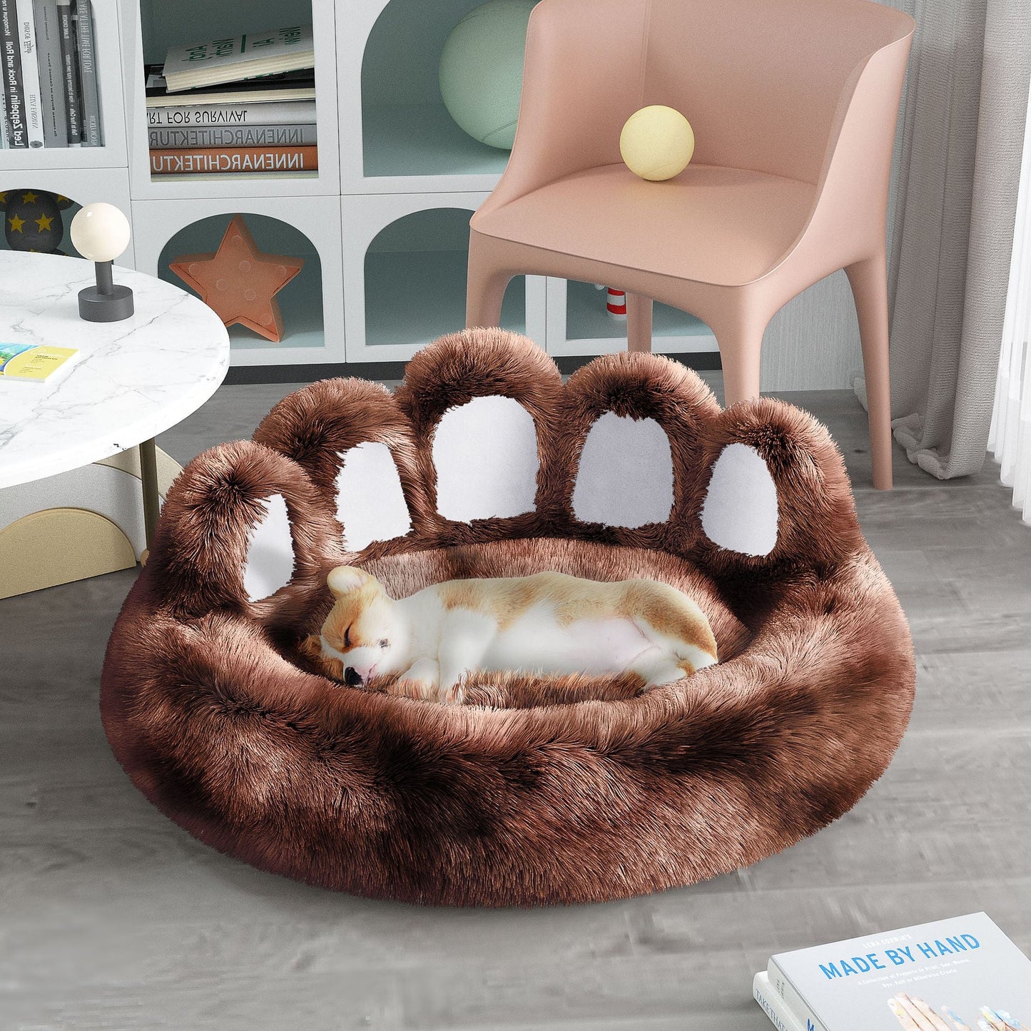 Cute Dog Bed Bear Paw Shape Pet Bed - Dog Beds & Furniture for Small and Medium Dogs, Cat Beds for Indoor Cats - Apollo's Corner