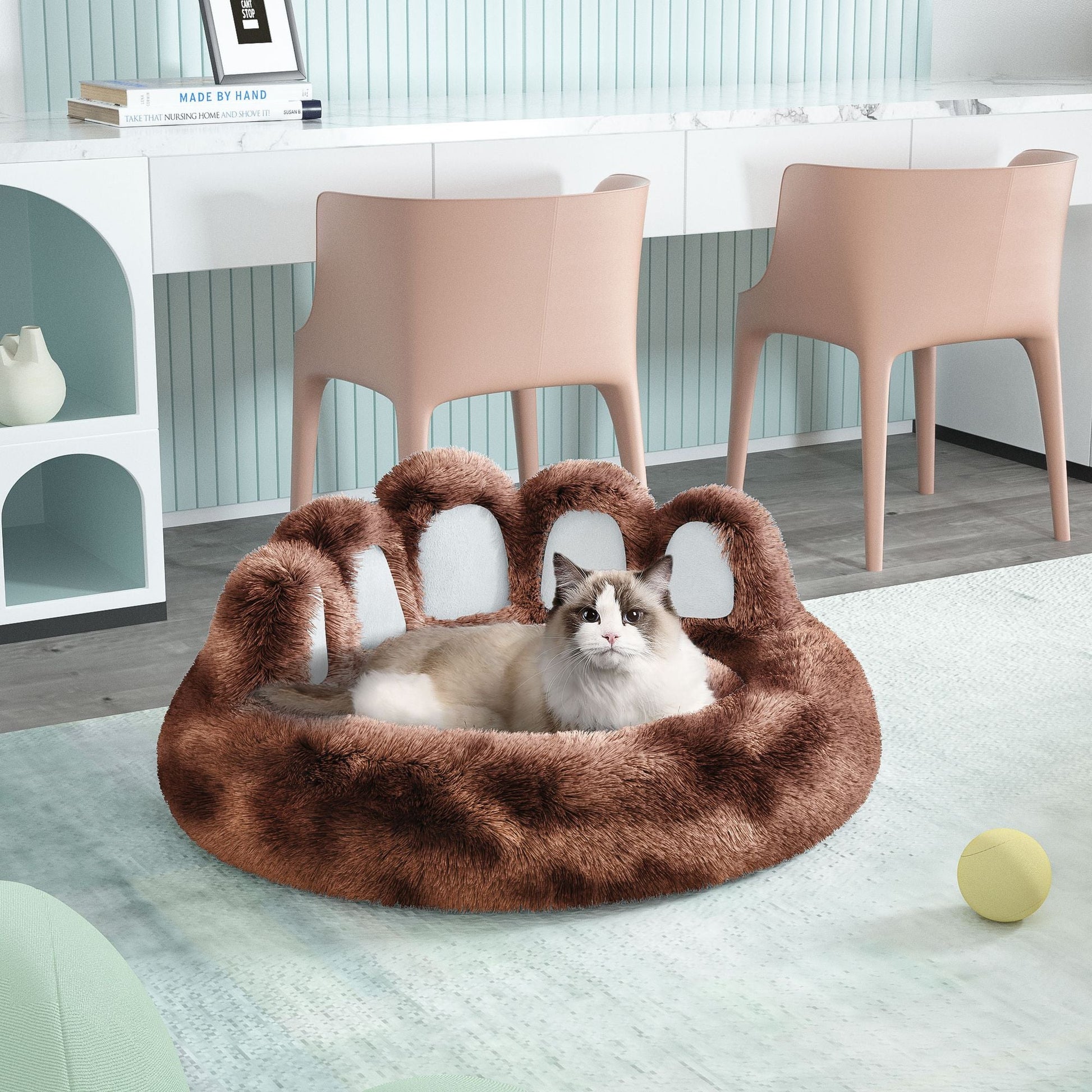 Cute Dog Bed Bear Paw Shape Pet Bed - Dog Beds & Furniture for Small and Medium Dogs, Cat Beds for Indoor Cats - Apollo's Corner