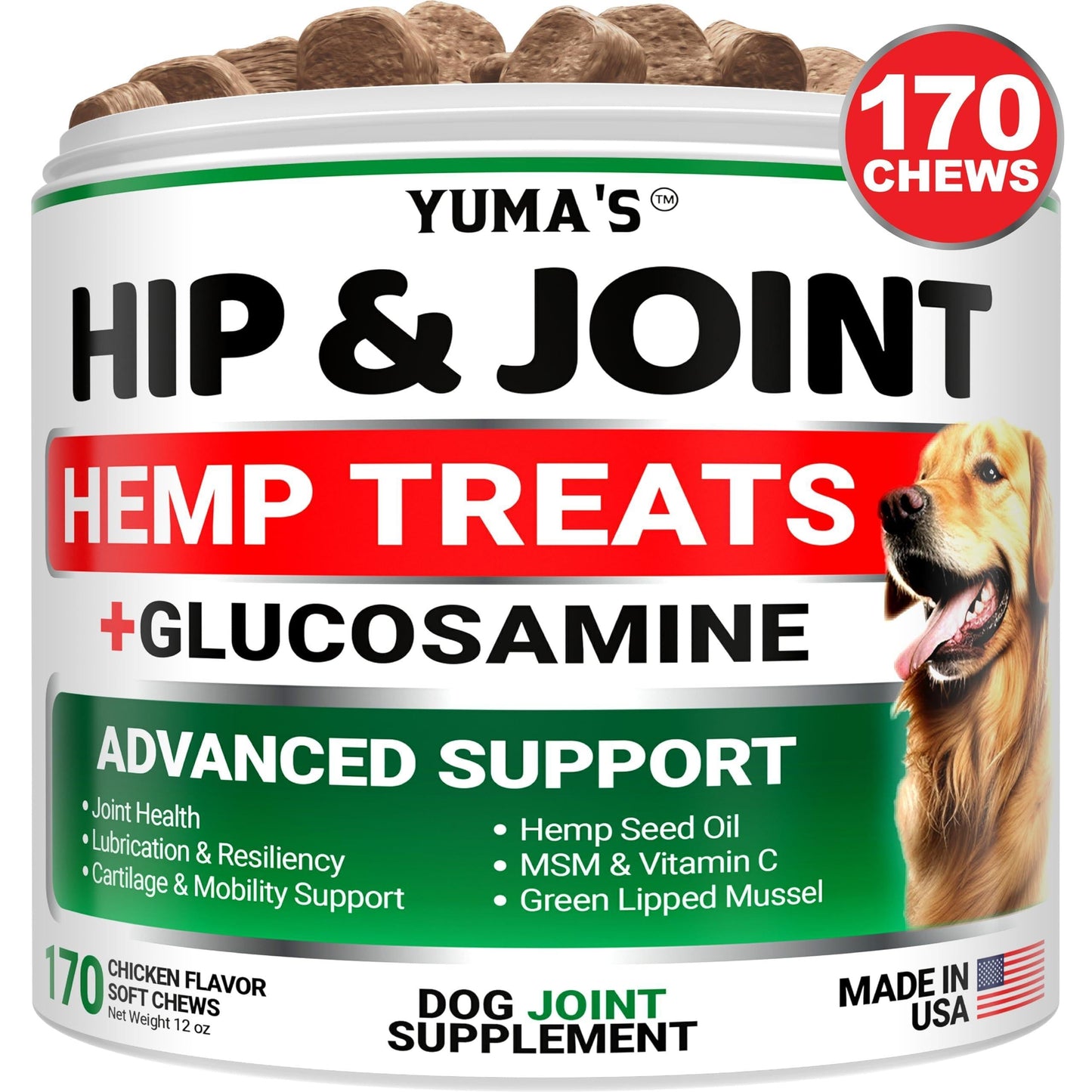 EasyRise Hip & Joint Chews — Glucosamine, MSM & Green Lipped Mussel for Stiff Dogs