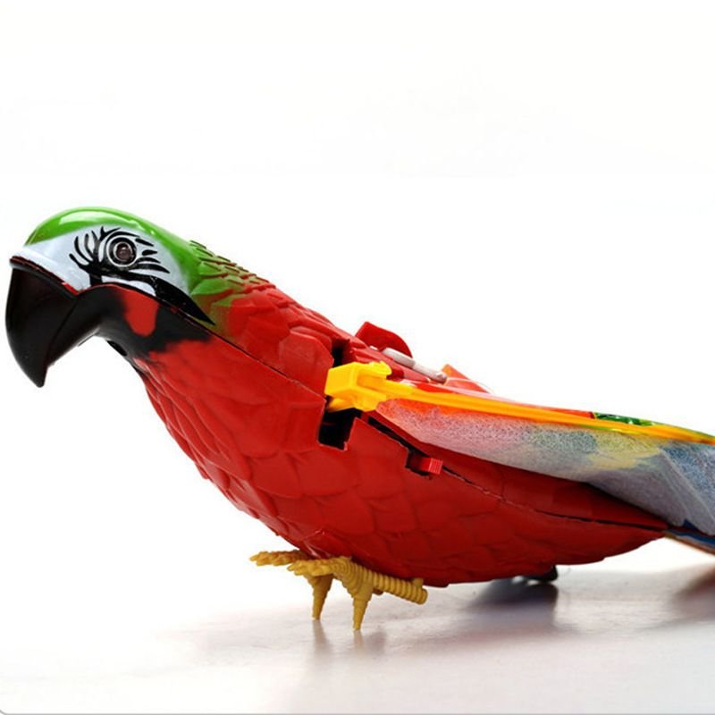 ParrotGlide Electric Bird Toy hanging line and attachment mechanism