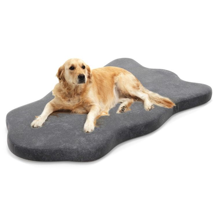 Extra Support Orthopedic Memory Foam Dog Bed for Large Dogs - Available in Gray and Beige