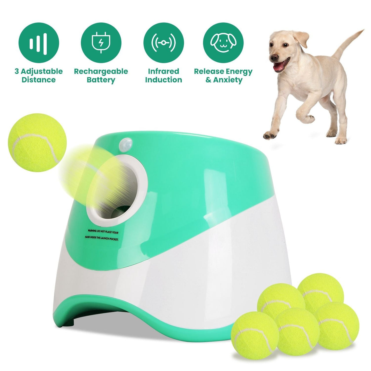 FetchPro Automatic Dog Ball Launcher - Apollo's Corner