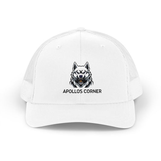 Furious Apollo Husky Logo Embroidered Trucker Hat - Snapback Cap by Apollo's Corner