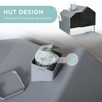 Gray Sanctuary Hooded Litter Pan - Apollo's Corner