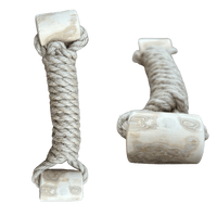 hemp rope + coffee wood toy - Apollo's Corner