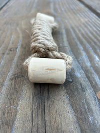 hemp rope + coffee wood toy - Apollo's Corner