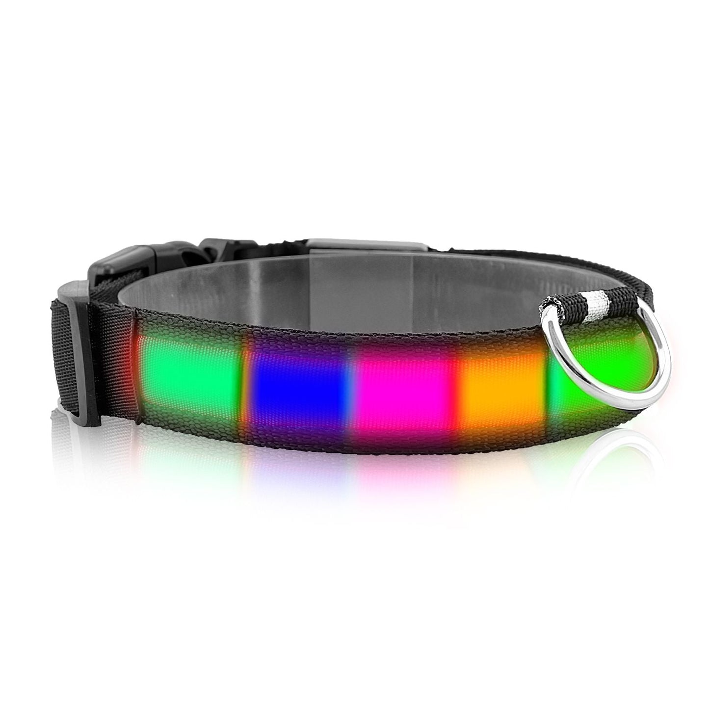 LED Dog Collar USB Rechargeable Adjustable Dog Safety Collar Night Safety Flashing Luminous Light up Collar - Apollo's Corner